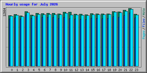 Hourly usage for July 2026